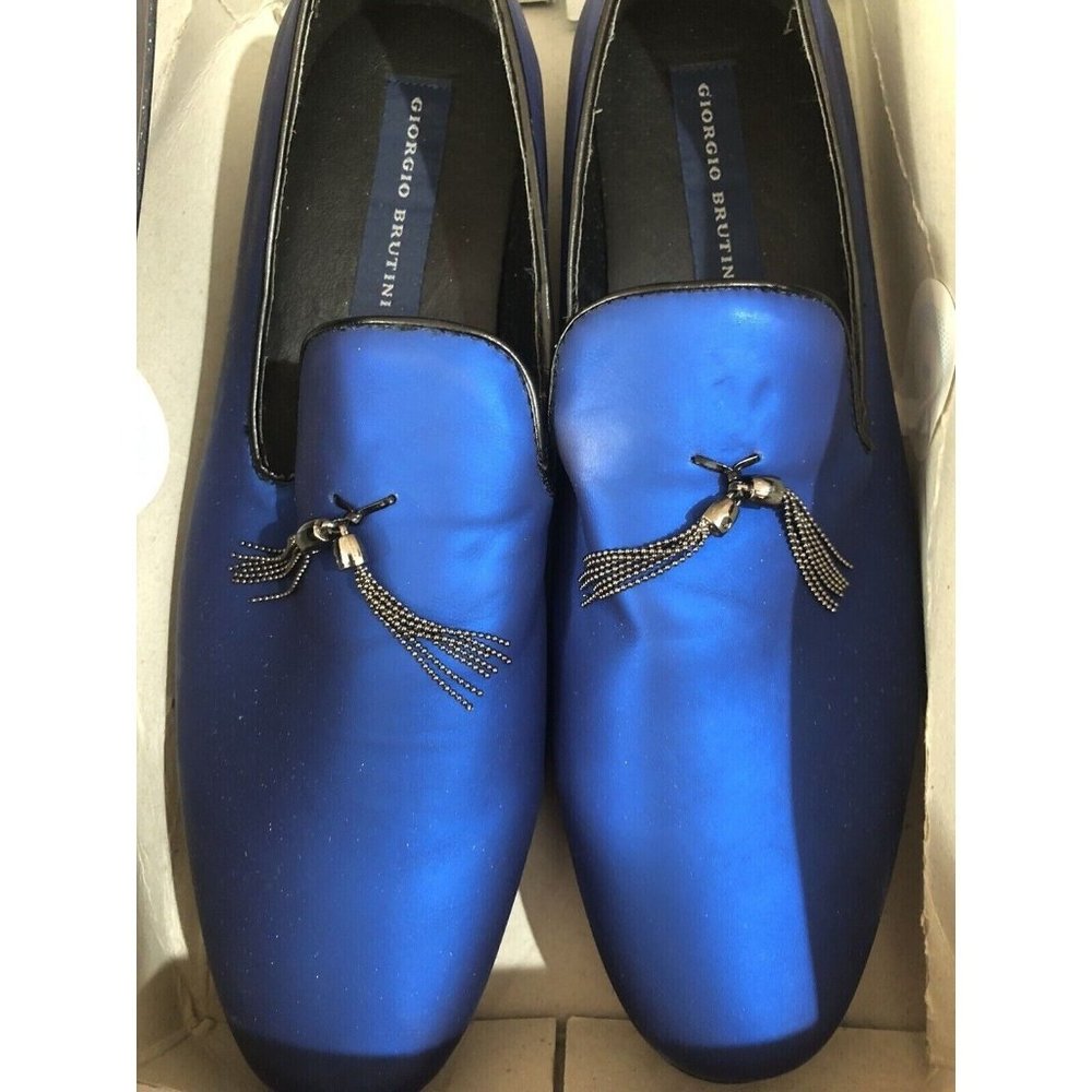 Giorgio Brutini Royal Blue Men’s Dress Shoes Size 10.5 A 413